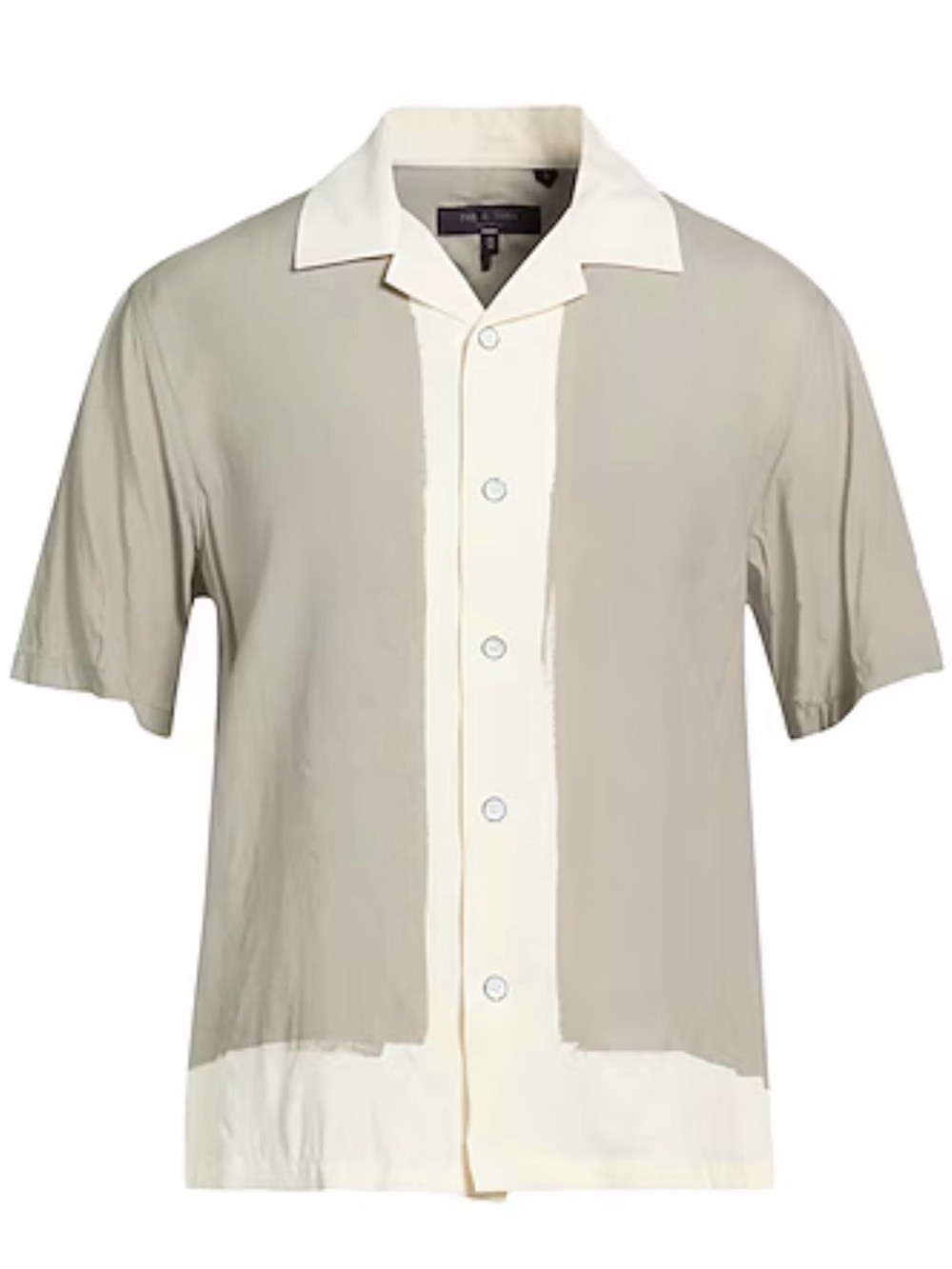 rag & bone Men’s Avery Painterly Print Vacation Shirt Short Sleeve Size M $268 - Picture 3 of 7
